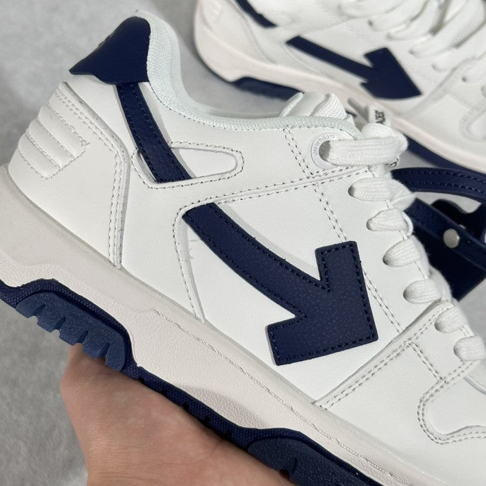 OFF-WHITE Out Of Office 'OOO' Low Tops Sneakers - White/ Navy Arrow