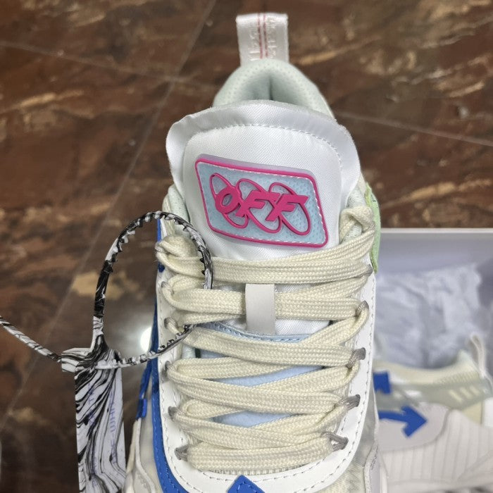 Off-White ODSY-1000 Lace-Up Sneakers - 'White Blue'