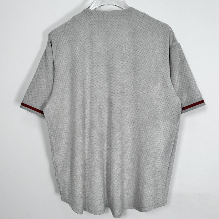 Supreme Ultrasuede Mesh Baseball Jersey - Grey - SS24