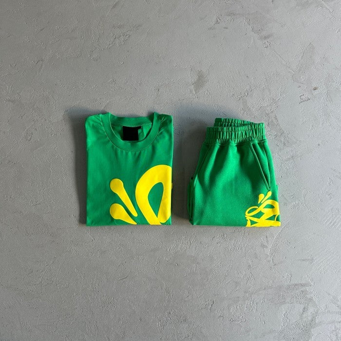 Syna World Syna Logo T-shirt & Short Set/ Suit - Green