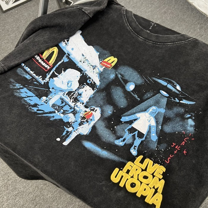 Travis Scott x McDonald's Live From Utopia T-Shirt