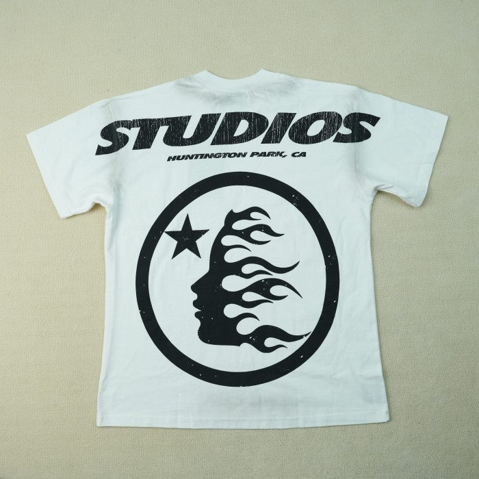 Hellstar Studio Cartoon Logo T-shirt White