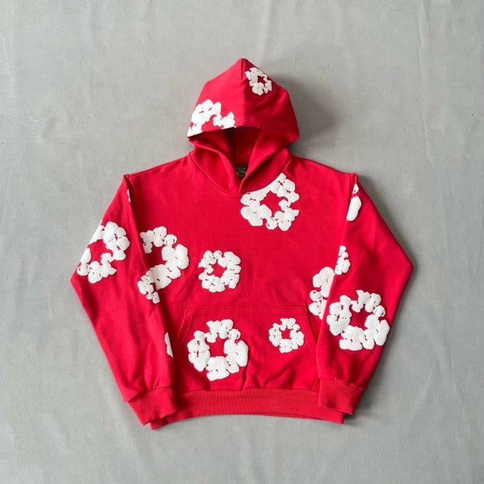 Denim Tears - The Cotton Wreath Red Hoodie