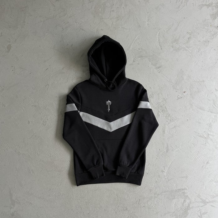 Trapstar V Stripe Hoodie Tracksuit - Black/Grey