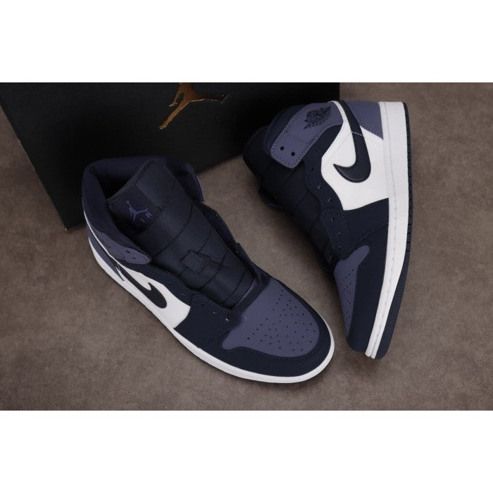 Air Jordan 1 Mid Obsidian Sanded Purple | 554724-445