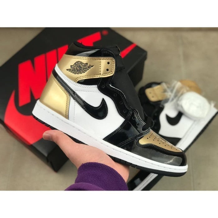 Air Jordan 1 Retro High NRG Patent Gold Toe - 861428-007