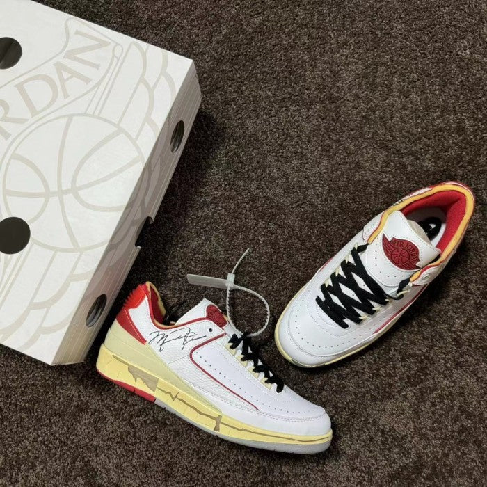Air Jordan 2 Retro Low SP Off-White White Red