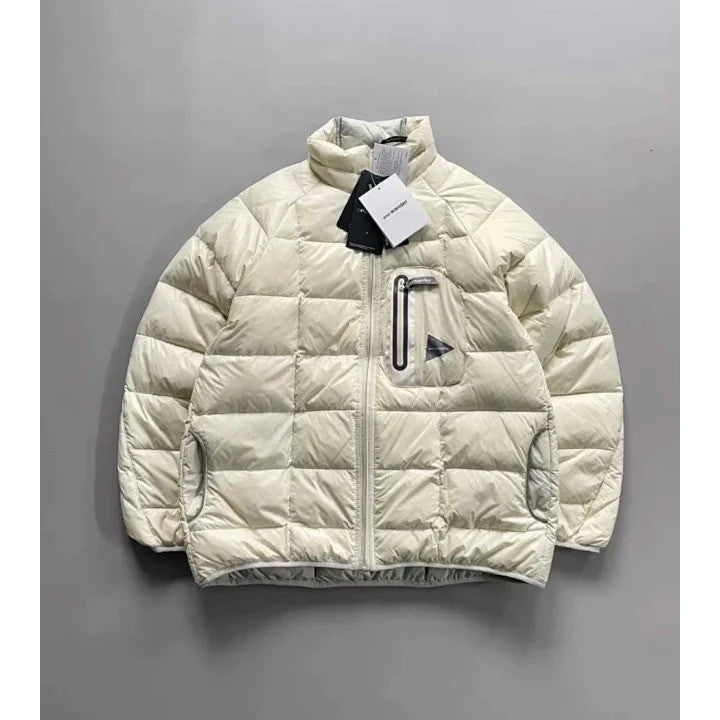 And Wander Diamond Stitch Down Jacket Black