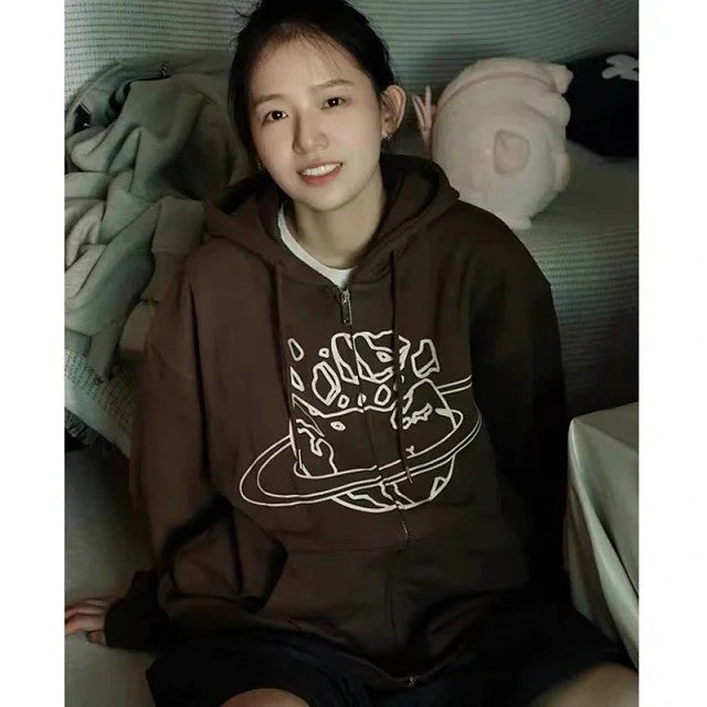 Broken Planet Market - Outer Space Zip Up Hoodie