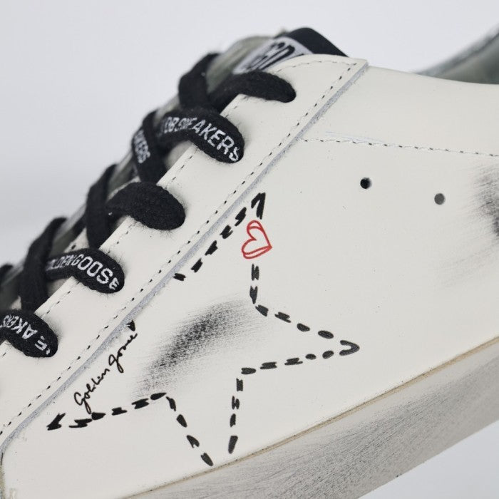 Golden Goose GGDB Super-Star Leather Sneakers - Ice/White