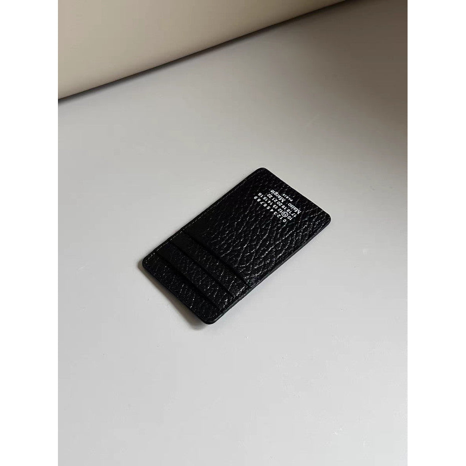 MAISON MARGIELA - Four Stitch-print leather card holder