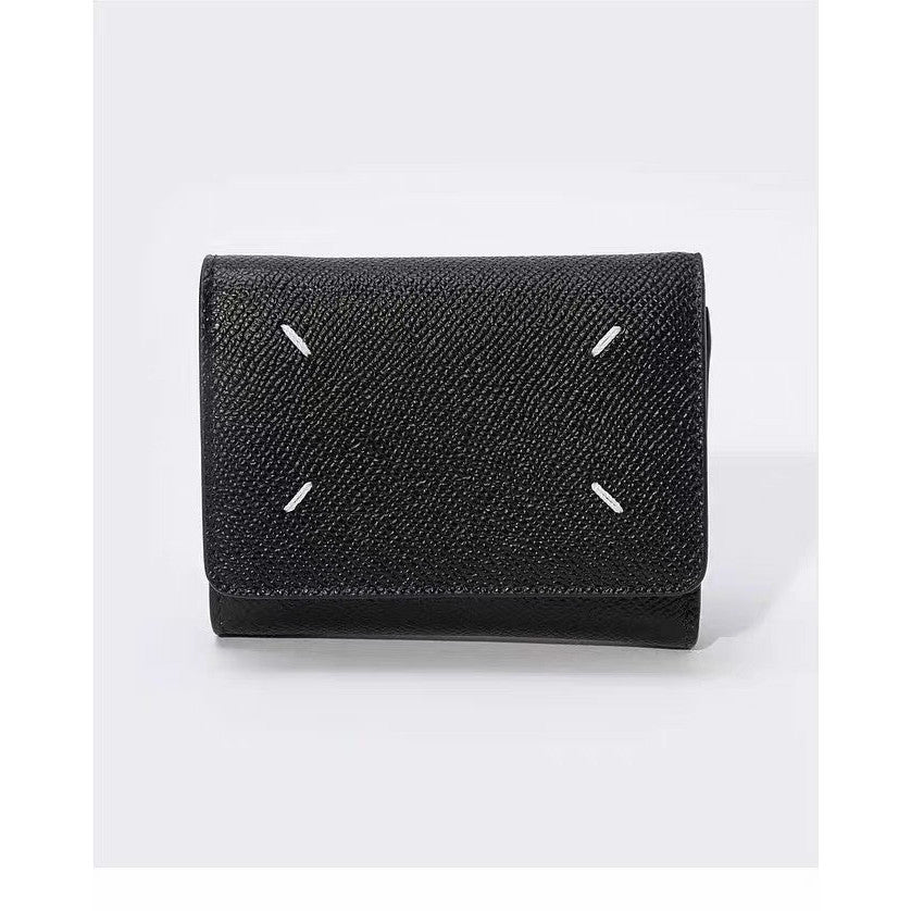 MAISON MARGIELA - Zip Compact Tri-fold leather wallet