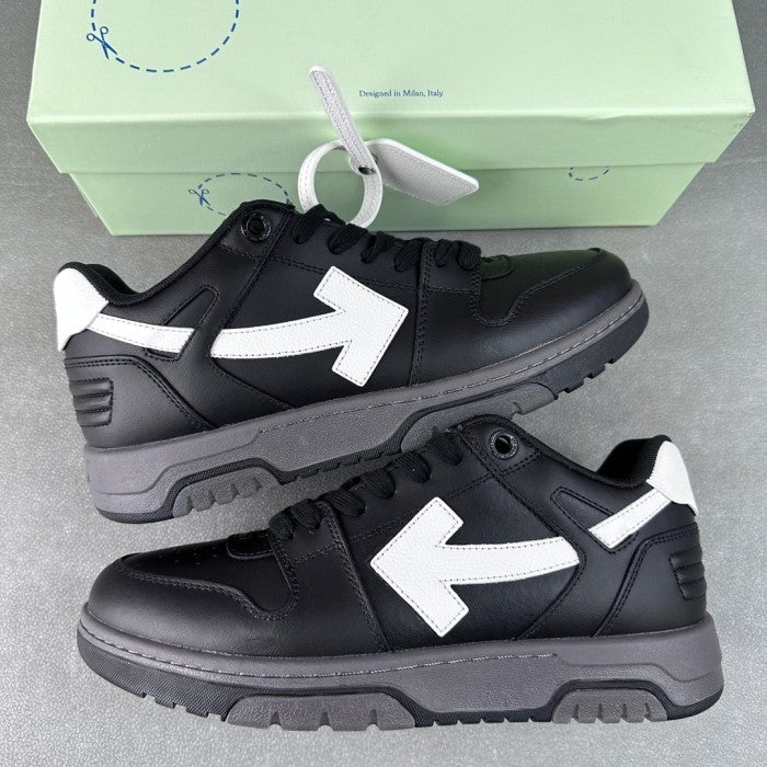 Off-White Out Of Office OOO Low Tops Sneakers - Black Gray White SS22