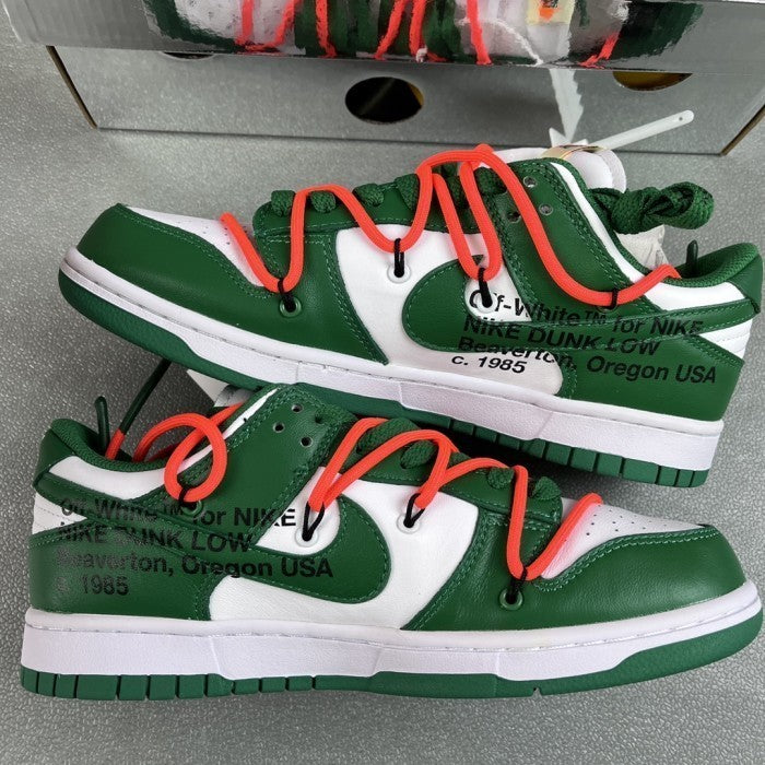 Off-White x Nike Dunk Low Pine Green
