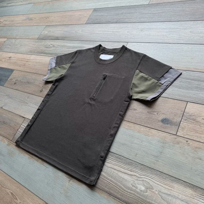 Sacai Cotton Jersey Tee - SS24 - Sleeve Color Block