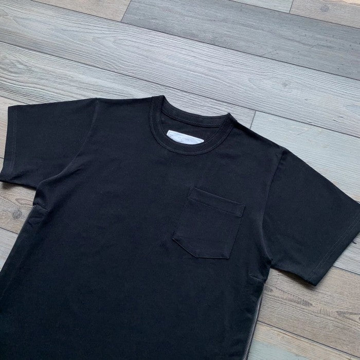 Sacai Cotton Jersey Tee - SS24 - Side Zipper
