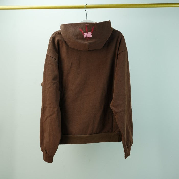 Sp5der Angel Number Hoodie 'Brown'