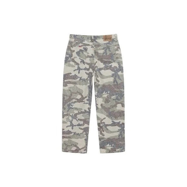 Stussy Big Ol' Camo Canvas Needlepunch Jeans - Woodland Camo - SS24