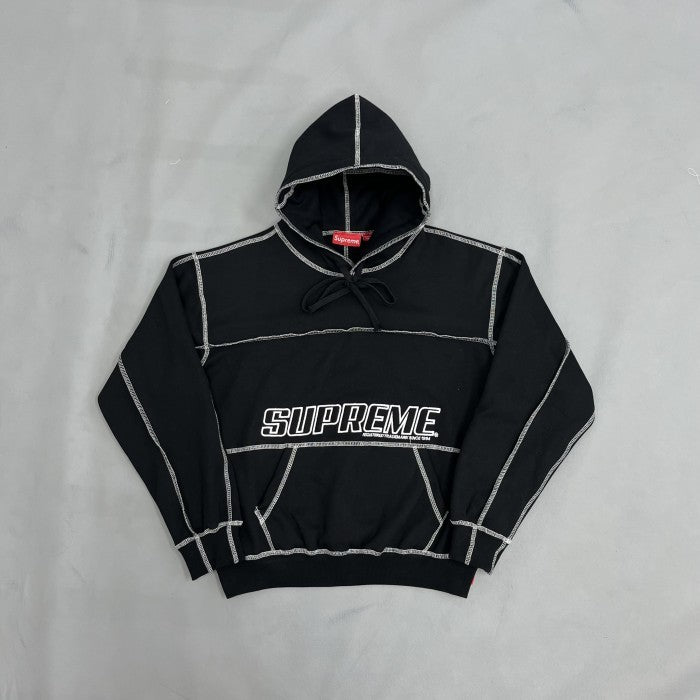 Supreme Coverstitch Hooded Sweatshirt / Hoodie - Black