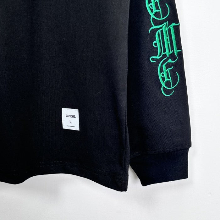 Supreme Old English Long Sleeve Top - Black