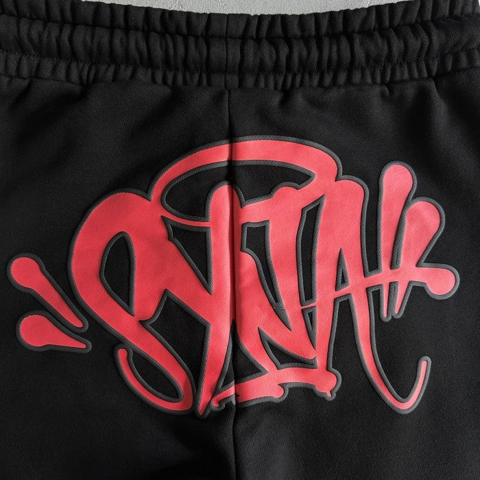 Syna World Logo Tracksuit - Black/ Red