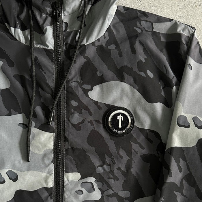Trapstar Decoded Windbreaker Jacket - Black Camo