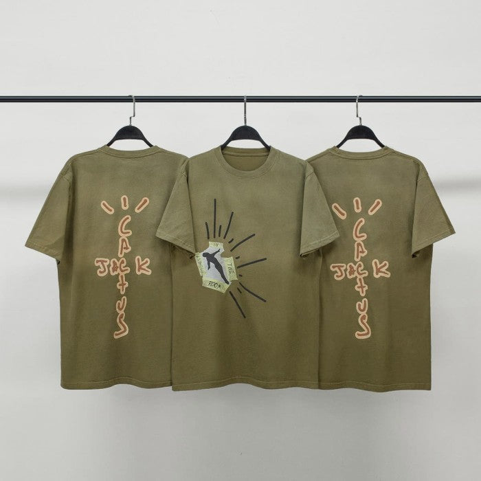 Travis Scott Highest In The Room Dive T Shirt Olive