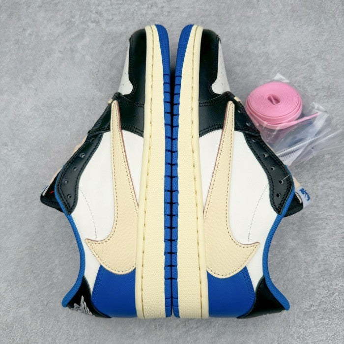 Travis Scott x Fragment Design x Air Jordan 1 Retro Low 'Military Blue' DM7866-140