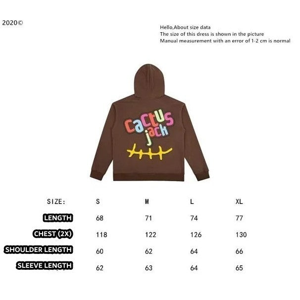 Travis Scott x McDonald's Cj Smile Hoodie Brown