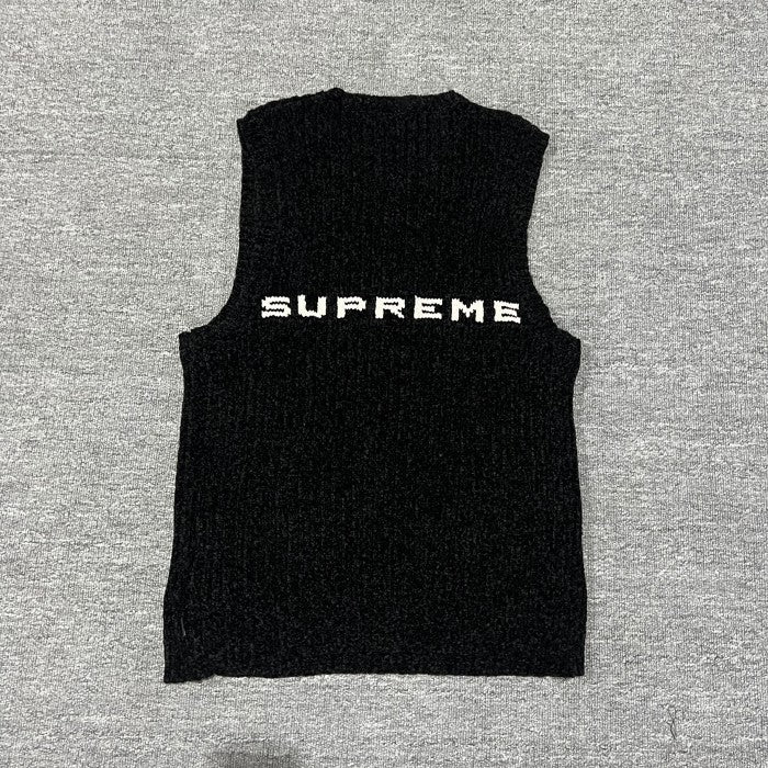 Supreme Chenille Sweater Vest 'Black'