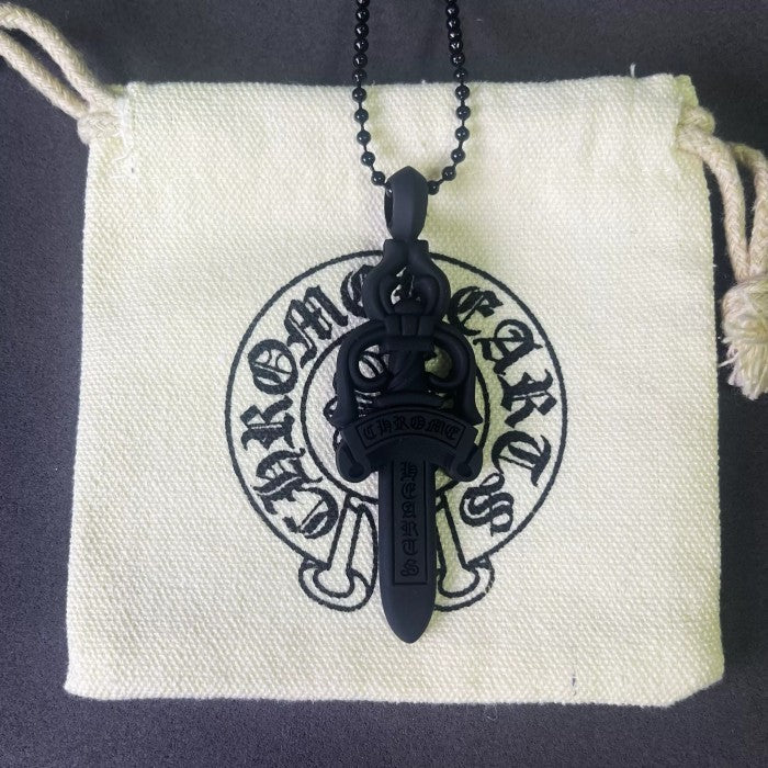Silichrome Silicone Dagger Necklace - c.h.
