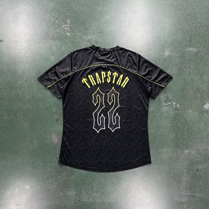 Trapstar T Football Jersey - Black/Lime
