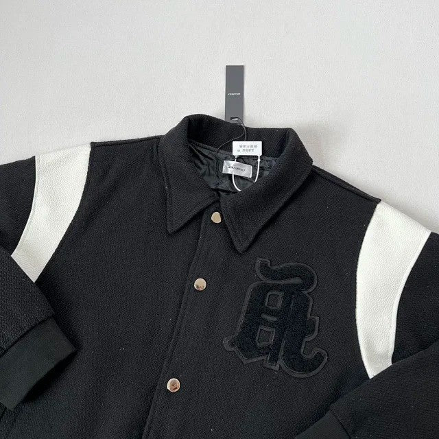 ASKYURSELF Banned Black Varsity Jacket