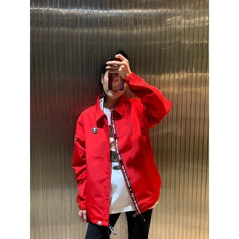 Aape By A Bathing Ape Denim Coach Jacket