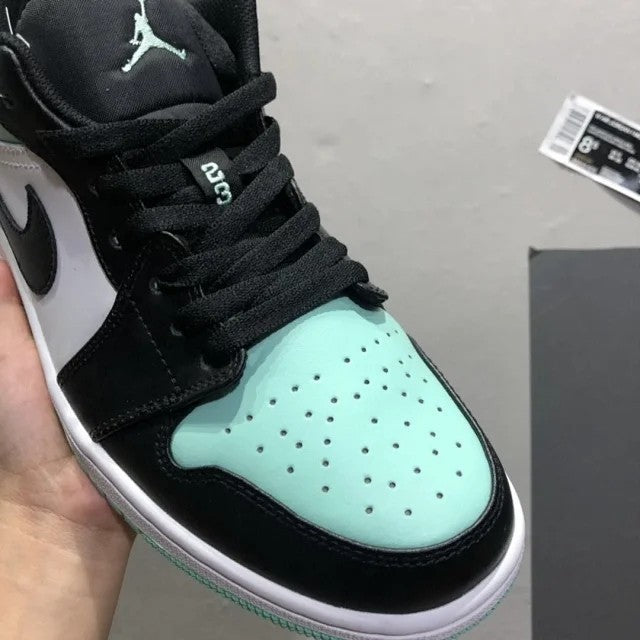 Air Jordan 1 Low Emerald Toe - 553558-117