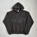 Broken Planet Zip-Up Hoodie - Black