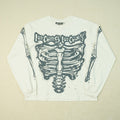 Hellstar Airbrushed Bones Long Sleeve T-shirt - Black