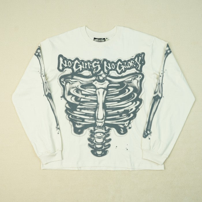 Hellstar Airbrushed Bones Long Sleeve T-shirt - Black