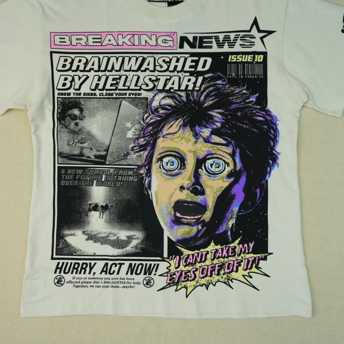 Hellstar Breaking News T-Shirt - White