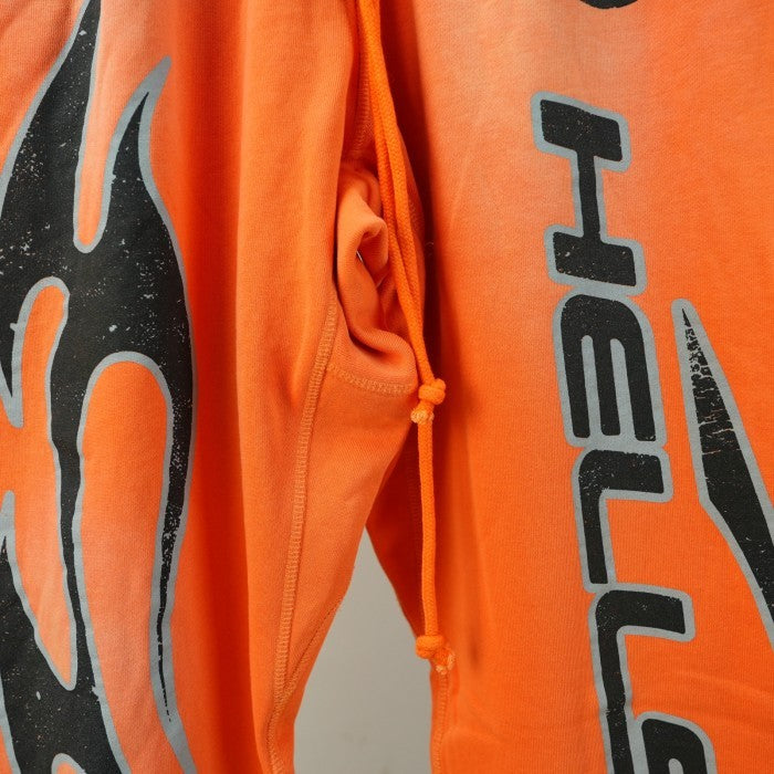 Hellstar Fire Orange Flare Bottom Sweatpants - Orange Dye