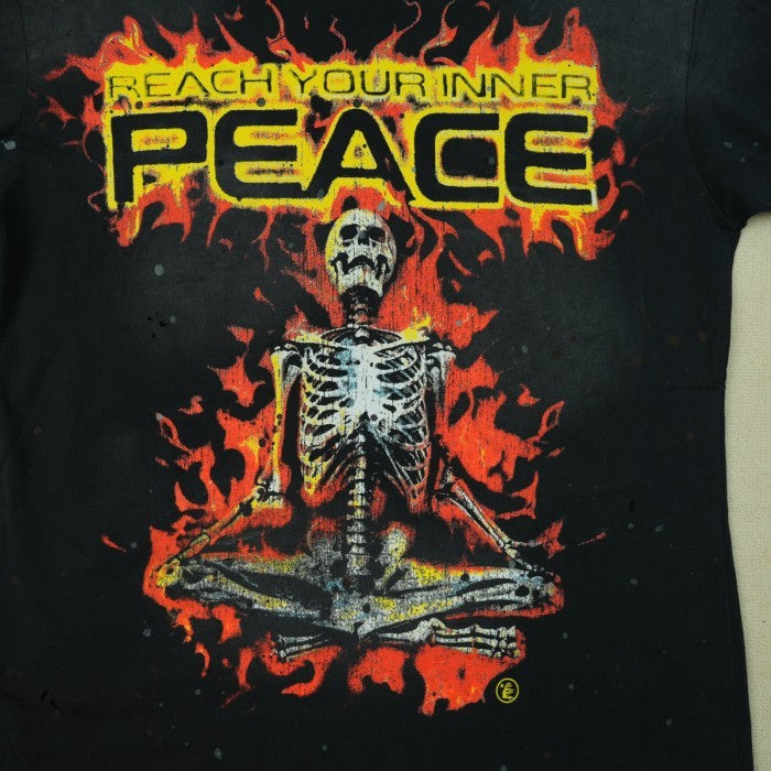 Hellstar Reach Your Inner Peace Fire T-shirt - Black