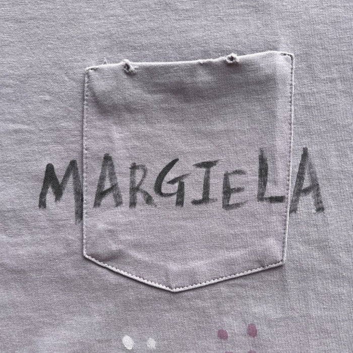 M/Margiela Mock Neck Hand-Written Logo T-Shirt