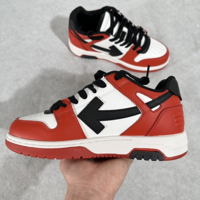 OFF-WHITE Out Of Office OOO Low Tops Sneakers - Red Black