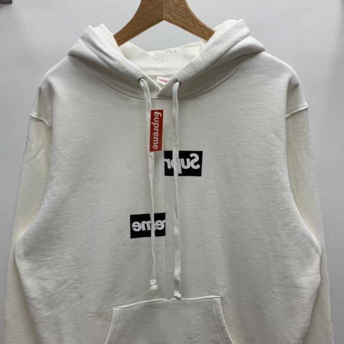 Supreme Comme des Garcons SHIRT Split Box Logo Hoodie - White