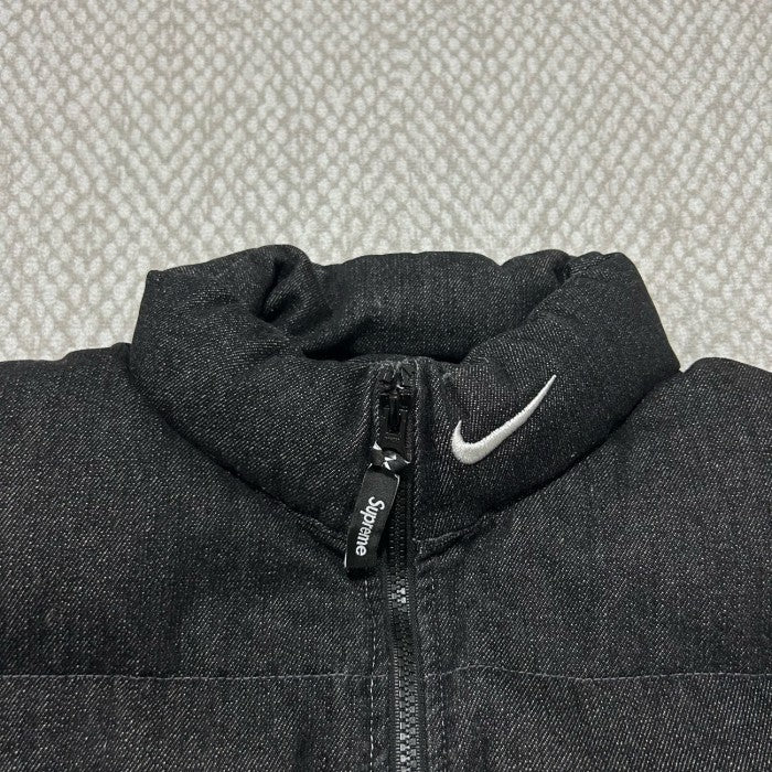 Supreme Nike Denim Puffer Vest - Black