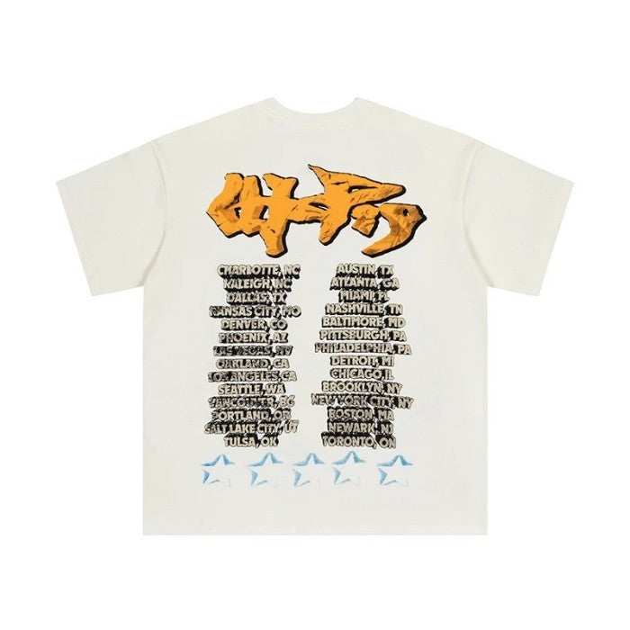 Travis Scott Utopia Tour Skitzo Circus Maximus Tee 'White'