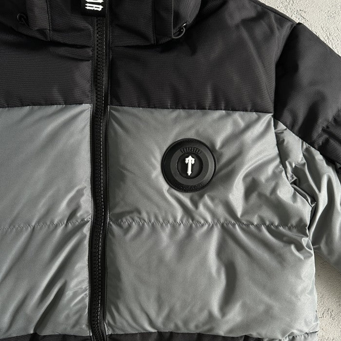 Trapstar Decoded Puffer Jacket (FW23) - Black/Grey