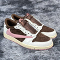 Travis Scott x Air Jordan 1 Low 'Dark Pony/Pink Oxford' DZ4137-206