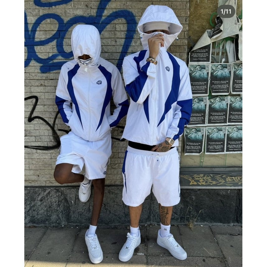Syna World Vortex Woven - Jacket/Shorts/Suit - White Blue