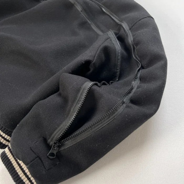 Dries Van Noten - Black Back Zip Wool Bomber Jacket